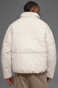 Stretch Woven Street Puffer - Bone